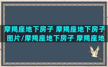 摩羯座地下房子 摩羯座地下房子图片/摩羯座地下房子 摩羯座地下房子图片-我的网站